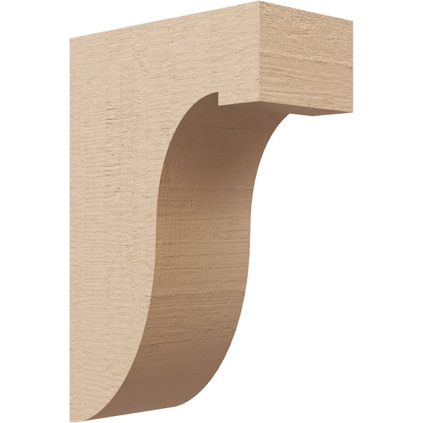 Ekena Millwork 4"W x 8"D x 12"H Classic Del Monte Rough Cedar Woodgrain TimberThane Corbel, Primed Tan CORUR04X08X12DELRCPR - main